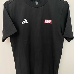 Adidas Black Marvel Short Sleeve Tee (youth L)